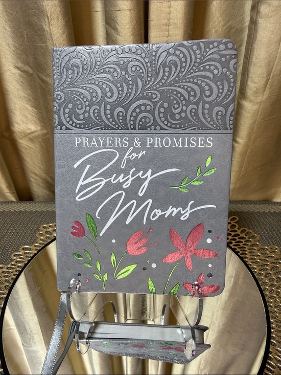 Broadstreet Publishing Other - Prayers & Promises for Busy Moms Journal - Gray with Pink & Green Floral